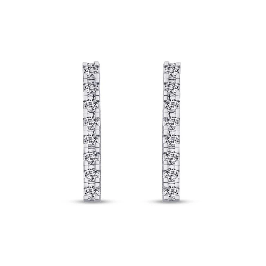 1.46 Carat Diamond Tennis Earrings