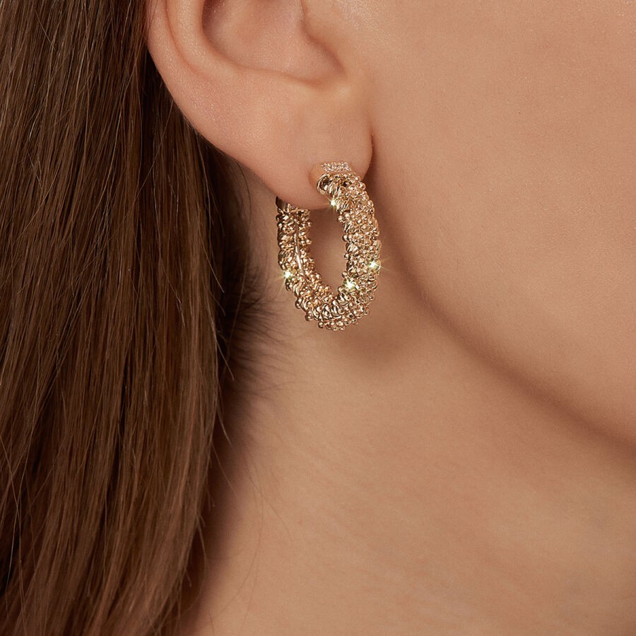Gold Doric Huggies Earrings