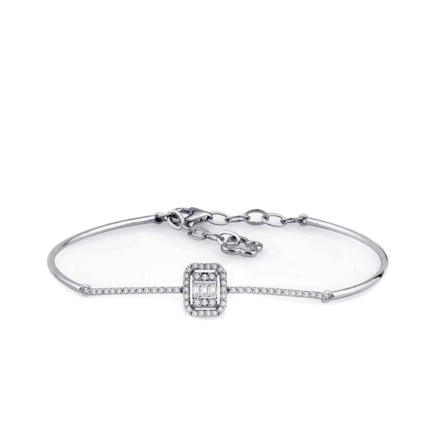 0.36 Carat Diamond Baguette Bangle
