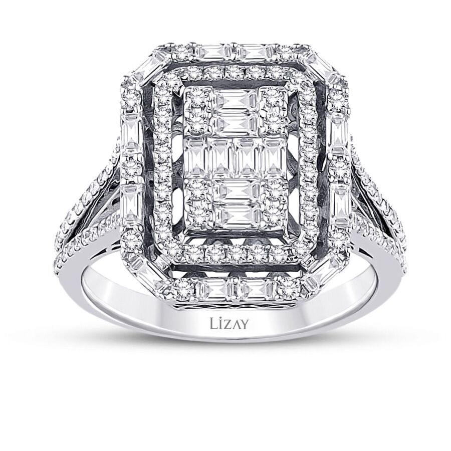 0.64 Carat Diamond Baguette Ring