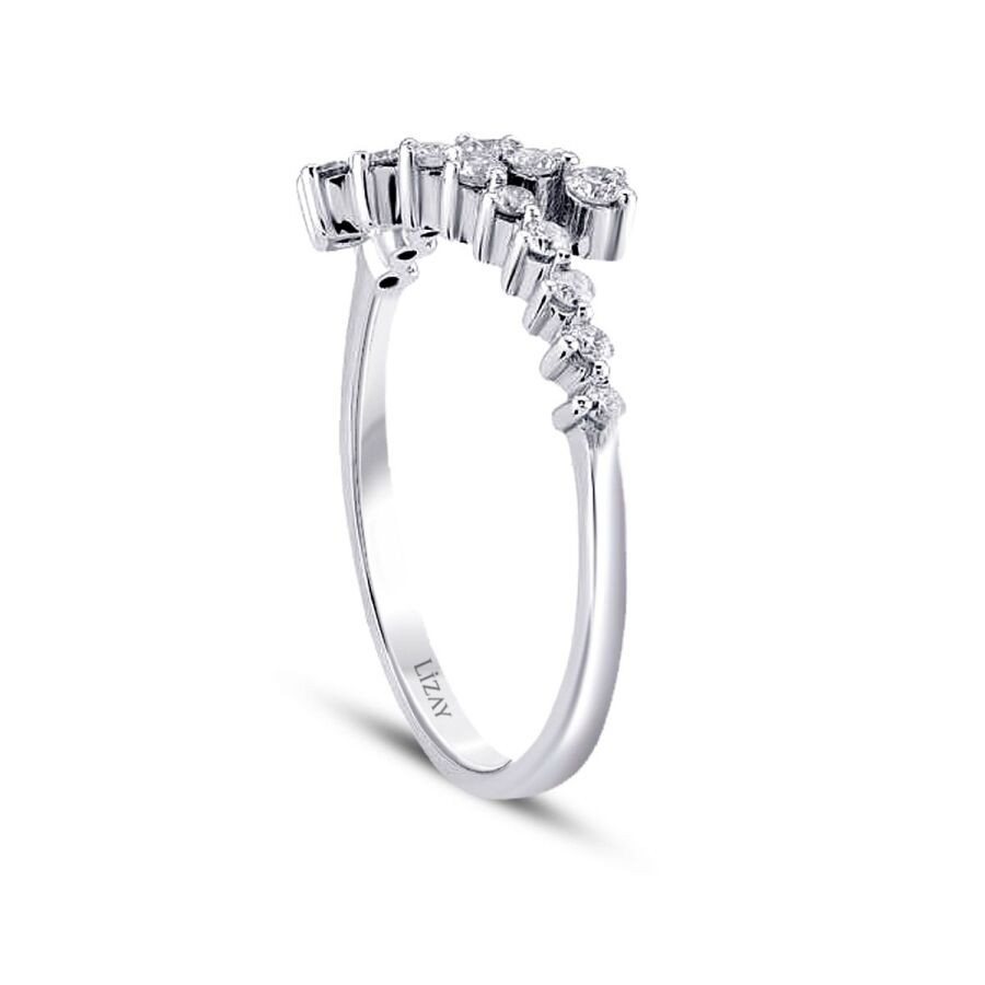 0,31 Karat Diamant Smaragd Halskette