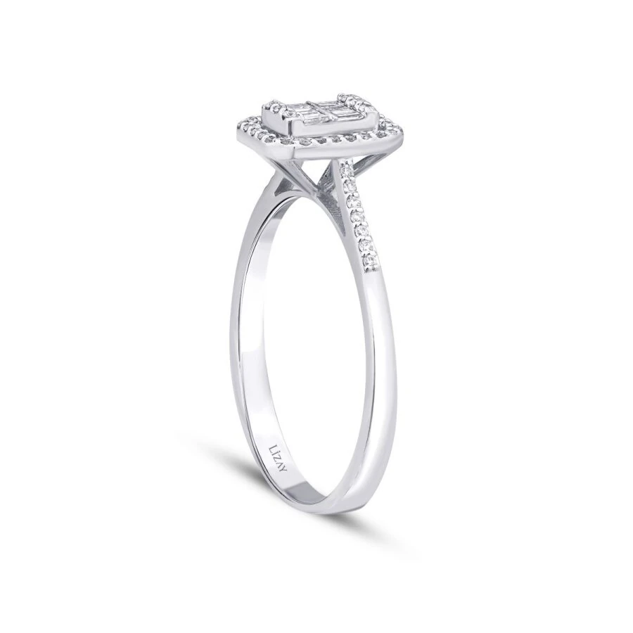 0.22 Carat Diamond Baguette Ring