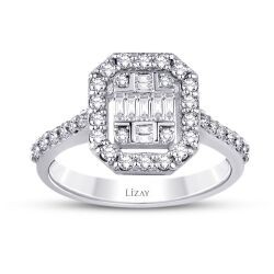 0.65 Carat Diamond Baguette Ring