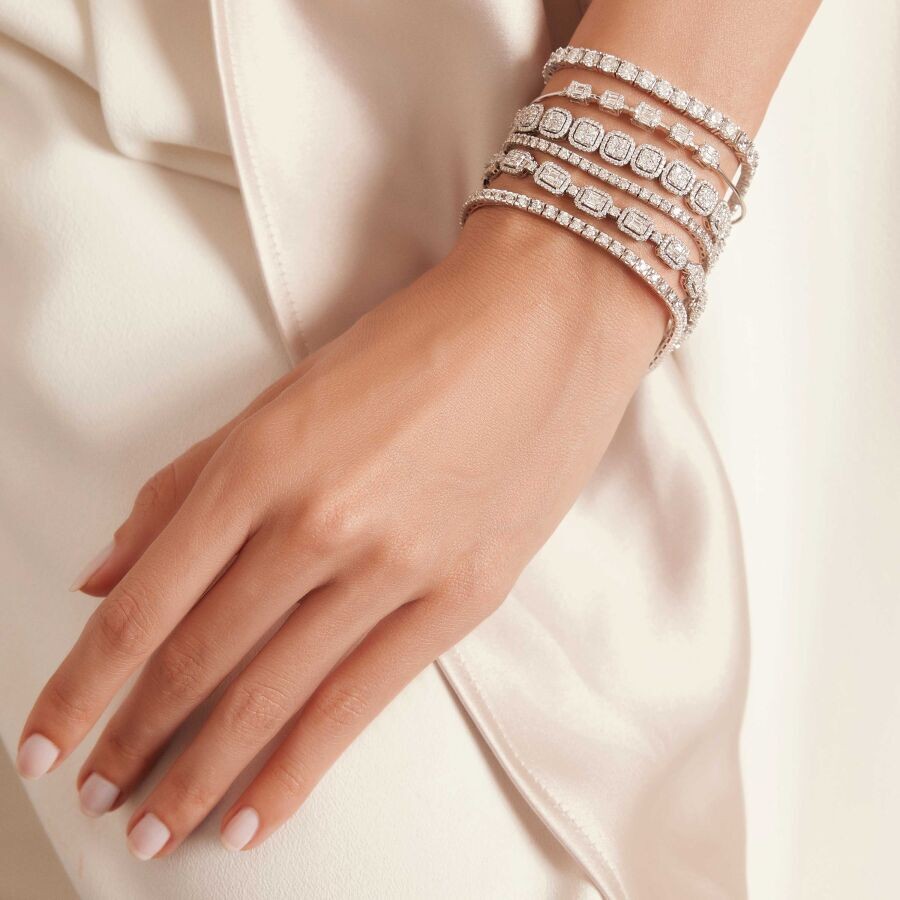 3.52 Carat Diamond Tennis Bracelet