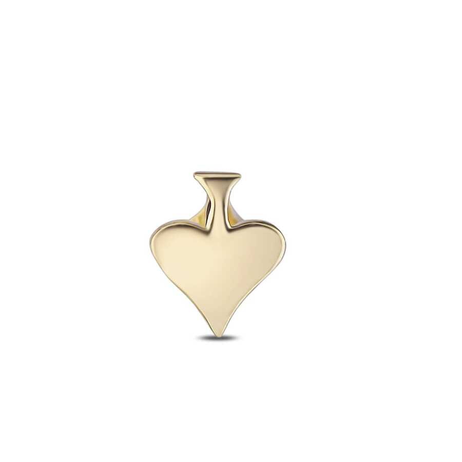 Gold Spade Tragus Earring