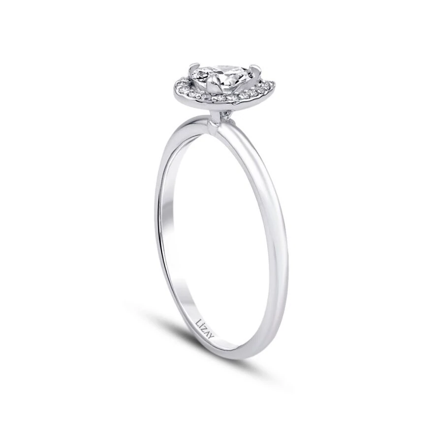0.29 Carat Diamond Pear Ring