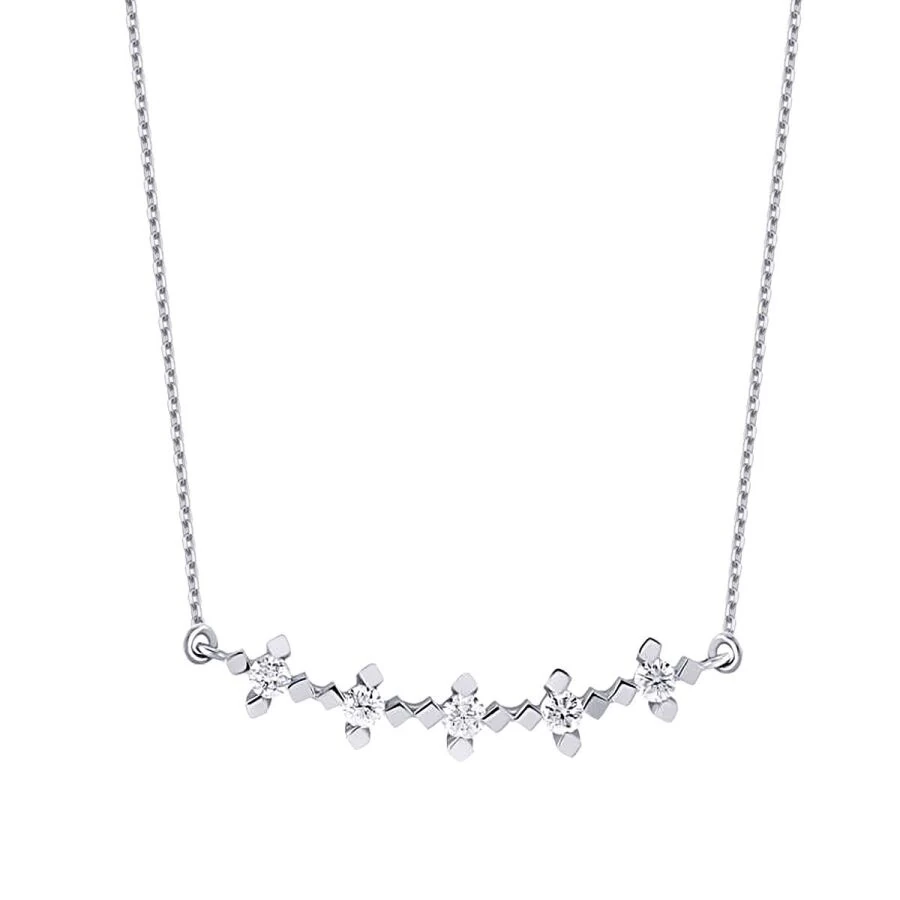 0.36 Carat Diamond Five-Stone Necklace