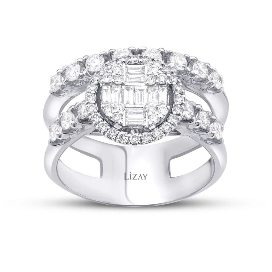 1.09 Carat Diamond Baguette Ring