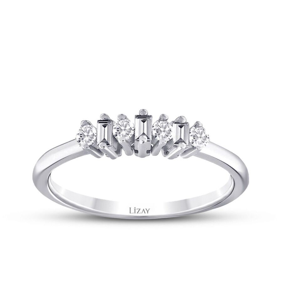 0.23 Carat Diamond Minimal Baguette Ring