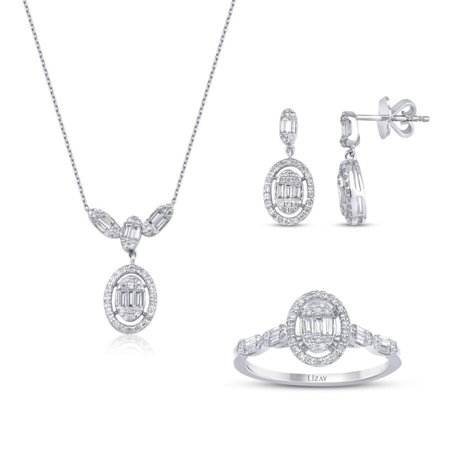 1.07 Carat Diamond Baguette Set