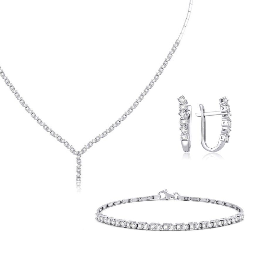 Gold Cross Baguette Set