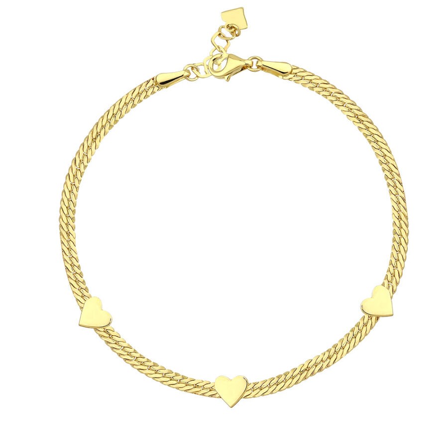 Gold Heart Bracelet