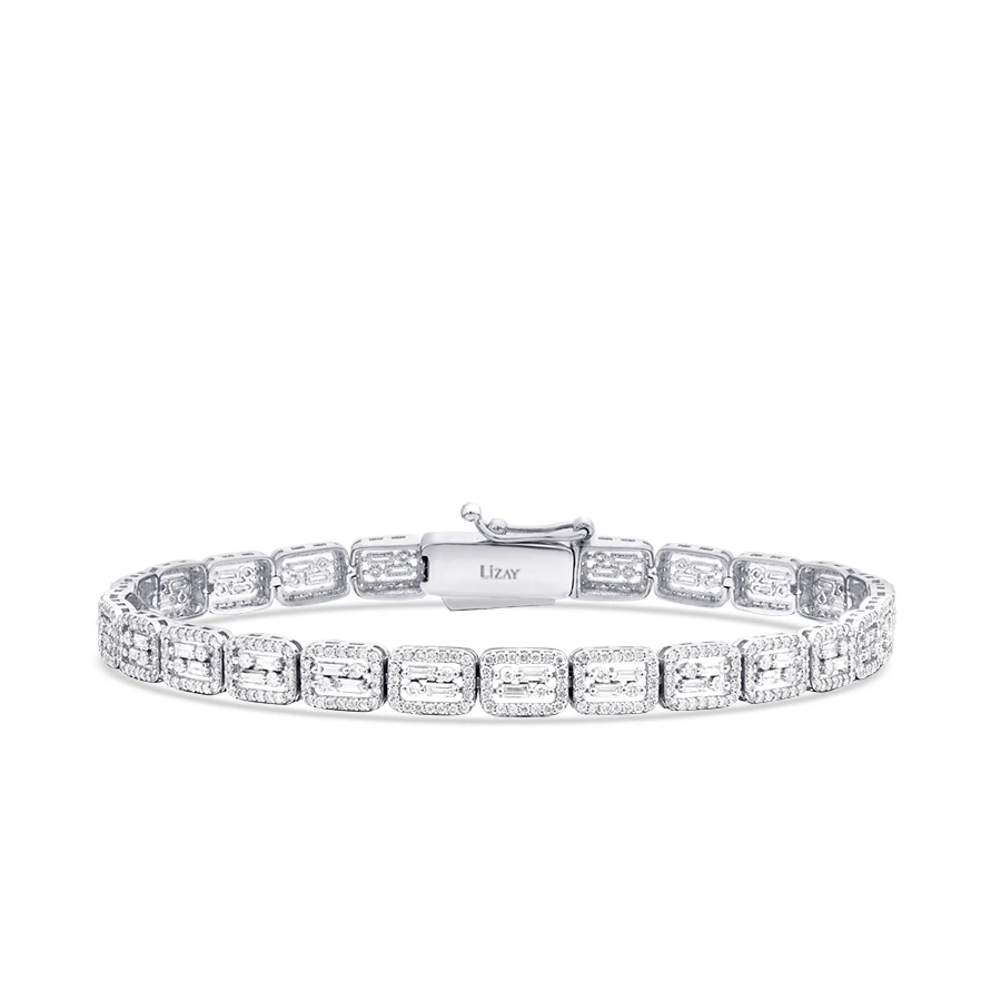 2.33 Carat Diamond Baguette Bracelet