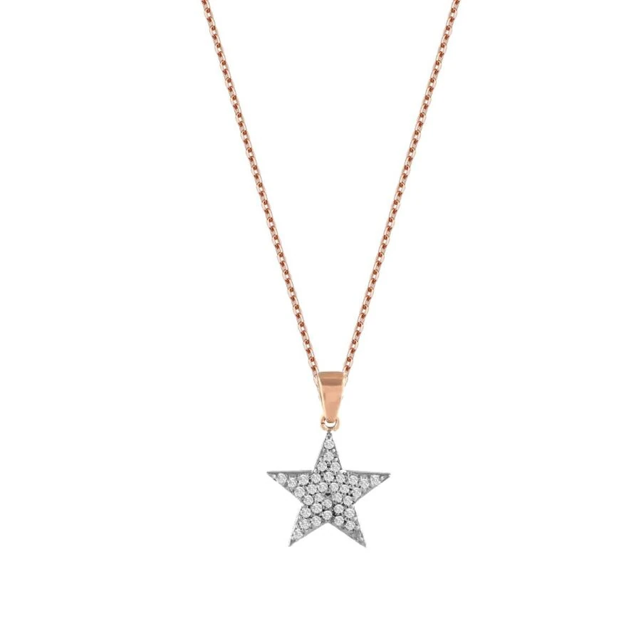 0.13 Carat Diamond Star Necklace