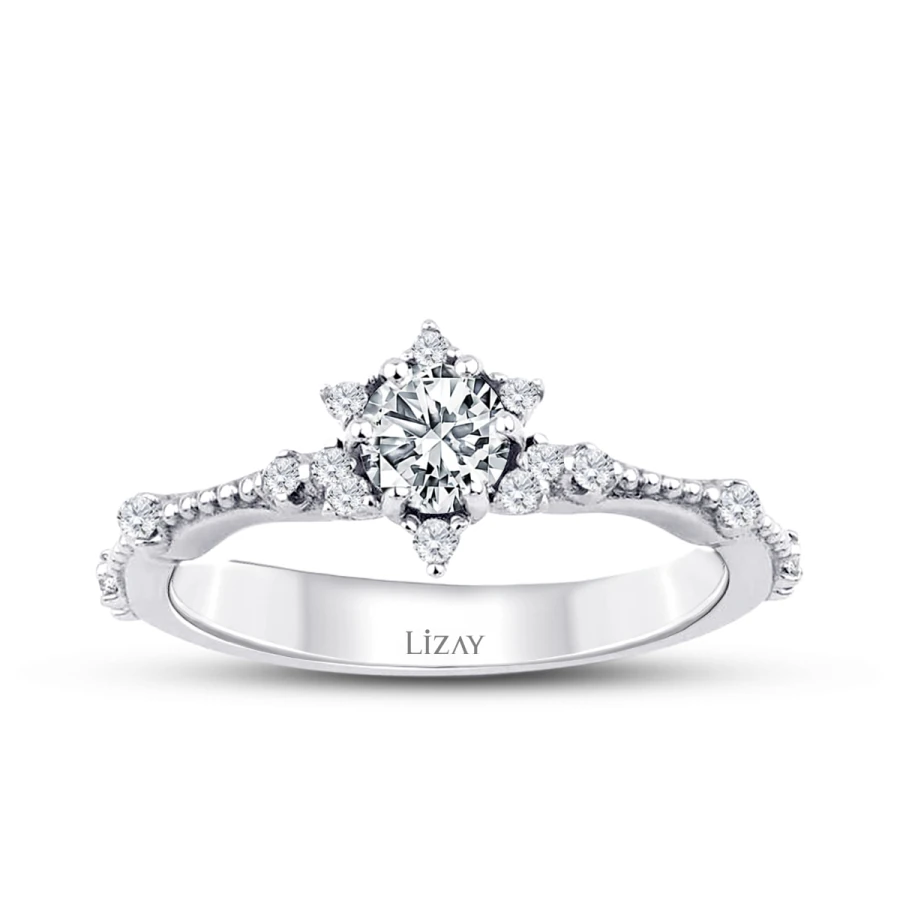 0.51 Carat Diamond Round Solitaire Engagement Ring