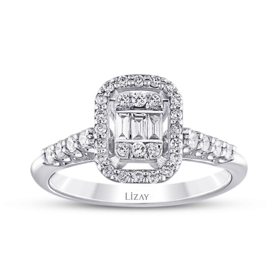 0,34 Karat Diamant Trend Baguette Ring