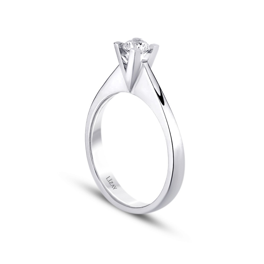 0.25 Carat Diamond Round Solitaire Engagement Ring