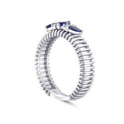 0,33 Karat Diamant Saphir Ring