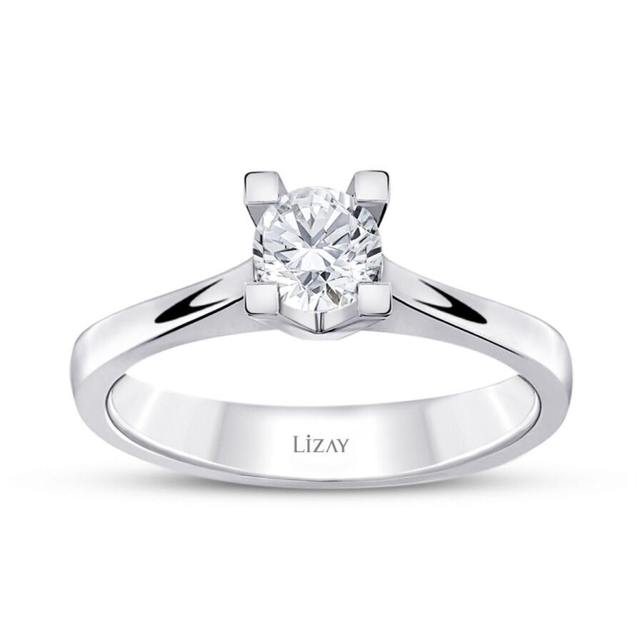 0.60 Carat Diamond Round Solitaire Engagement Ring