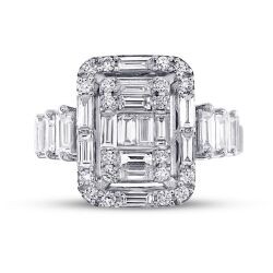 1.01 Carat Diamond Baguette Ring