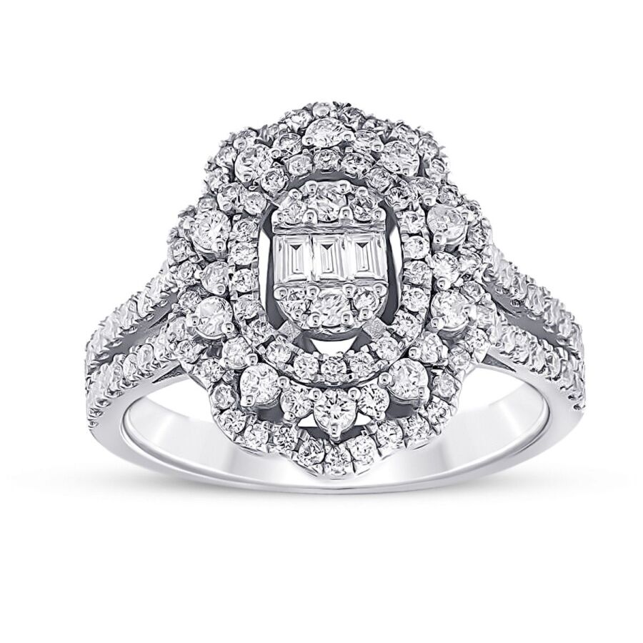 0.92 Carat Diamond Baguette Ring