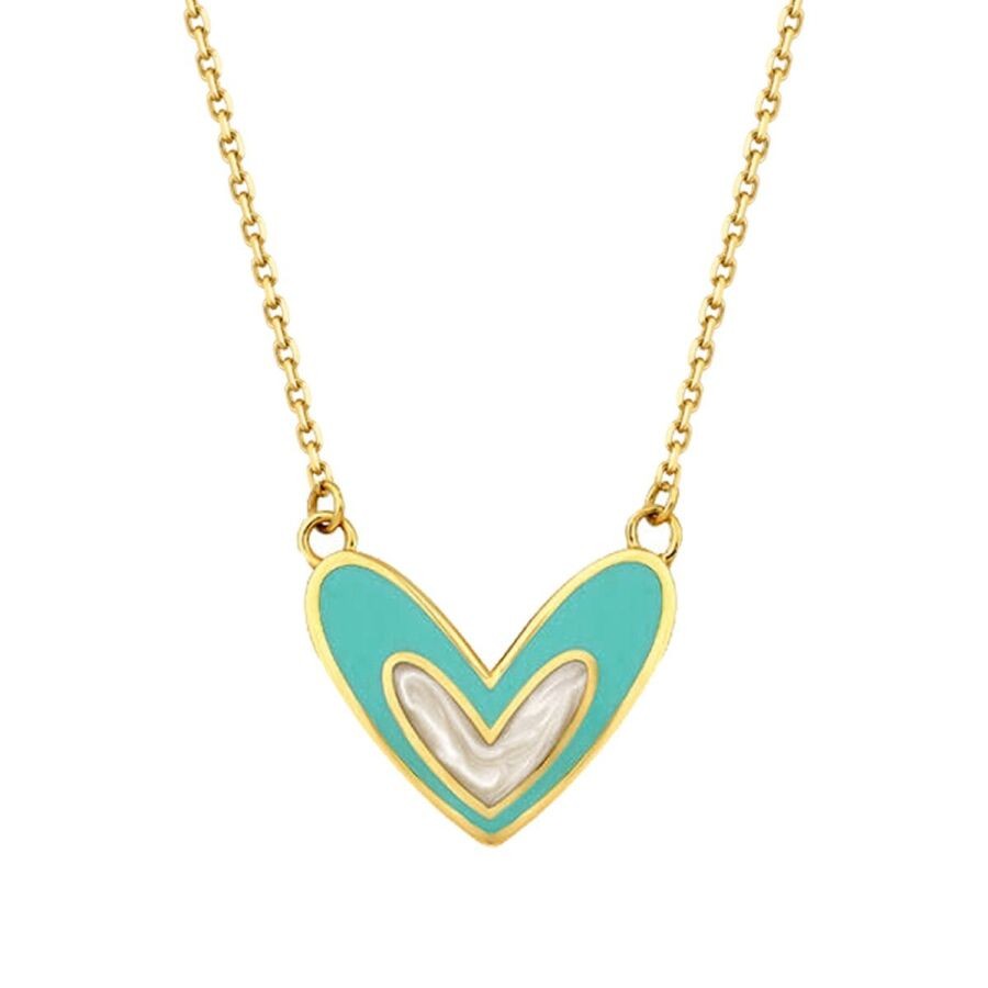 Gold Heart Trend Necklace