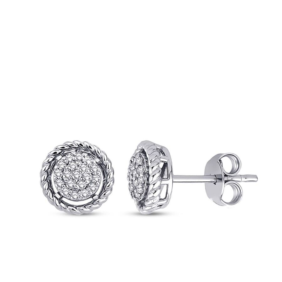 0.21 Carat Diamond Earrings