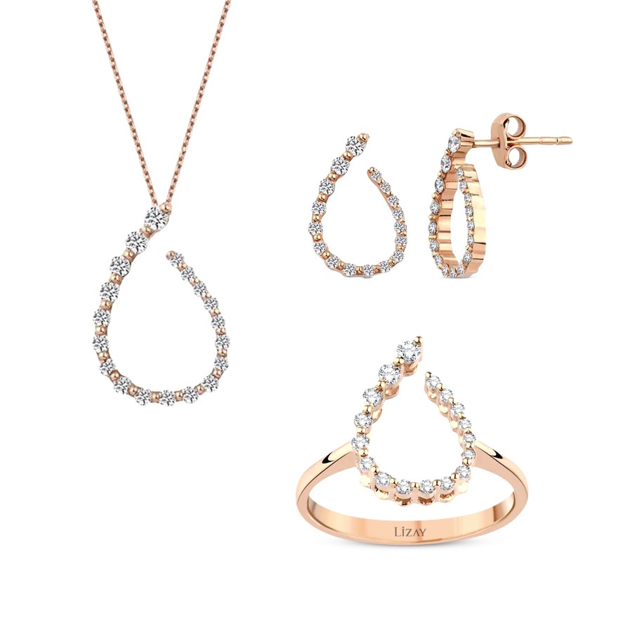 0.83 Carat Diamond Rose Set
