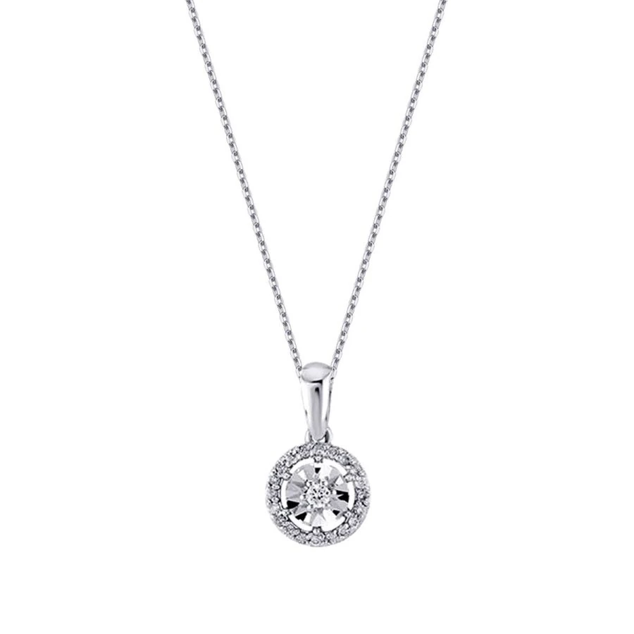 0.08 Carat Diamond-Effect Necklace