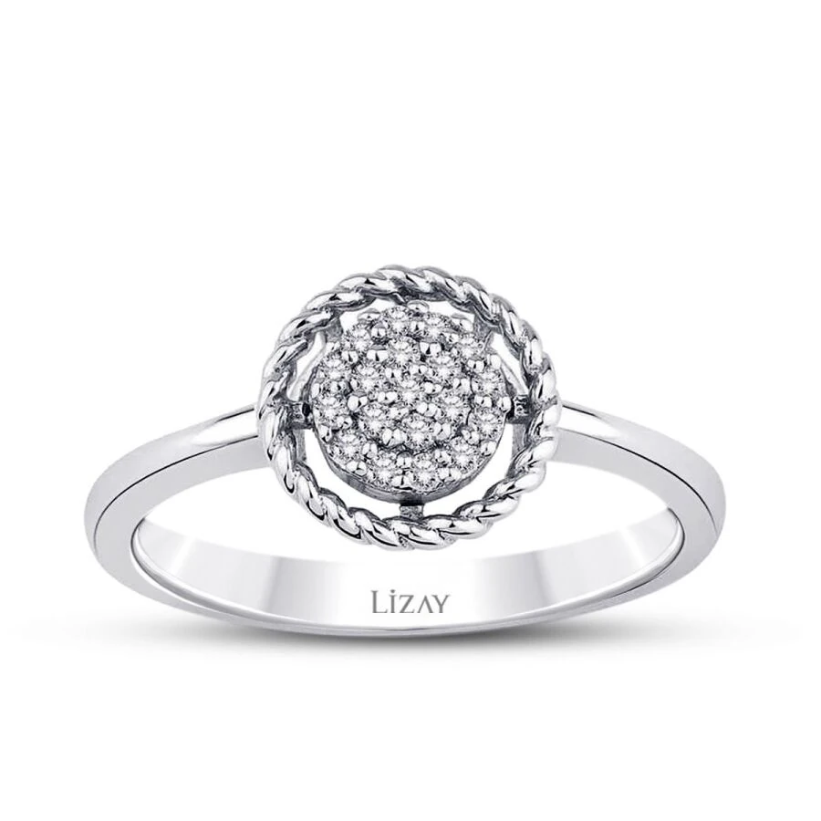 0.17 Carat Diamond Round Ring