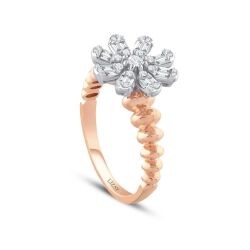 0,31 Karat Diamant Fünf-Stein Halskette