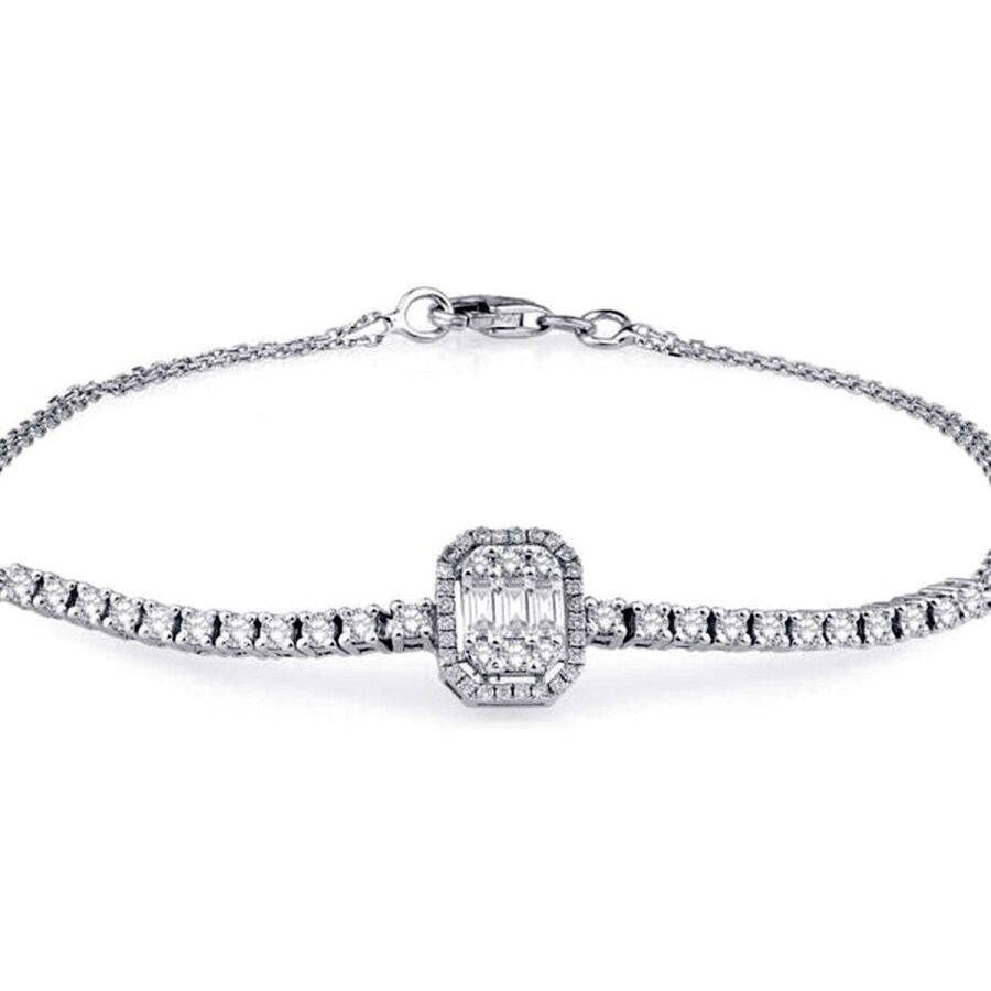 0.75 Carat Diamond Baguette Trend Bracelet