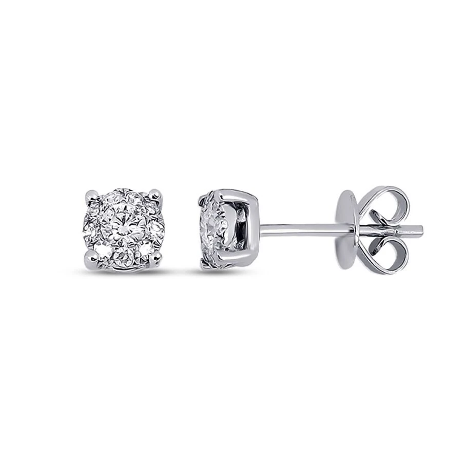 0.16 ct. Diamant Solitär Ohrringe