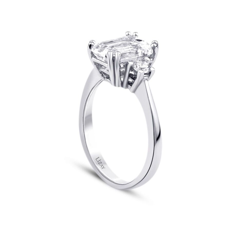 3.40 Carat Diamond White Topaz Ring