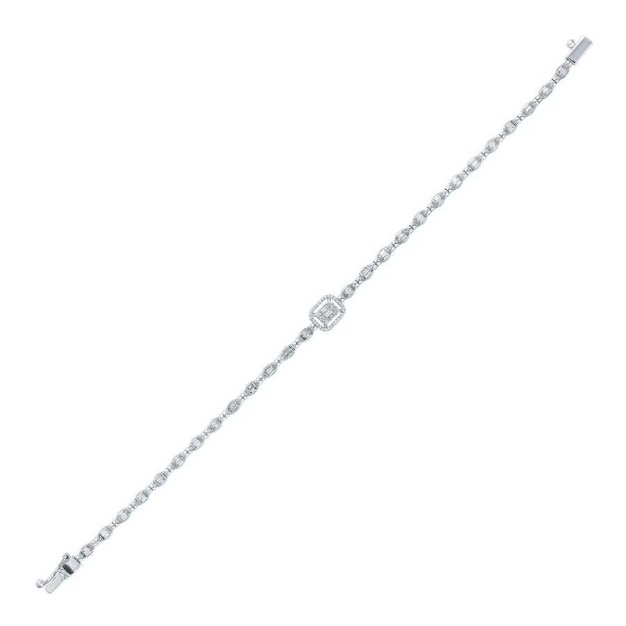 0.94 Carat Diamond Baguette Bracelet