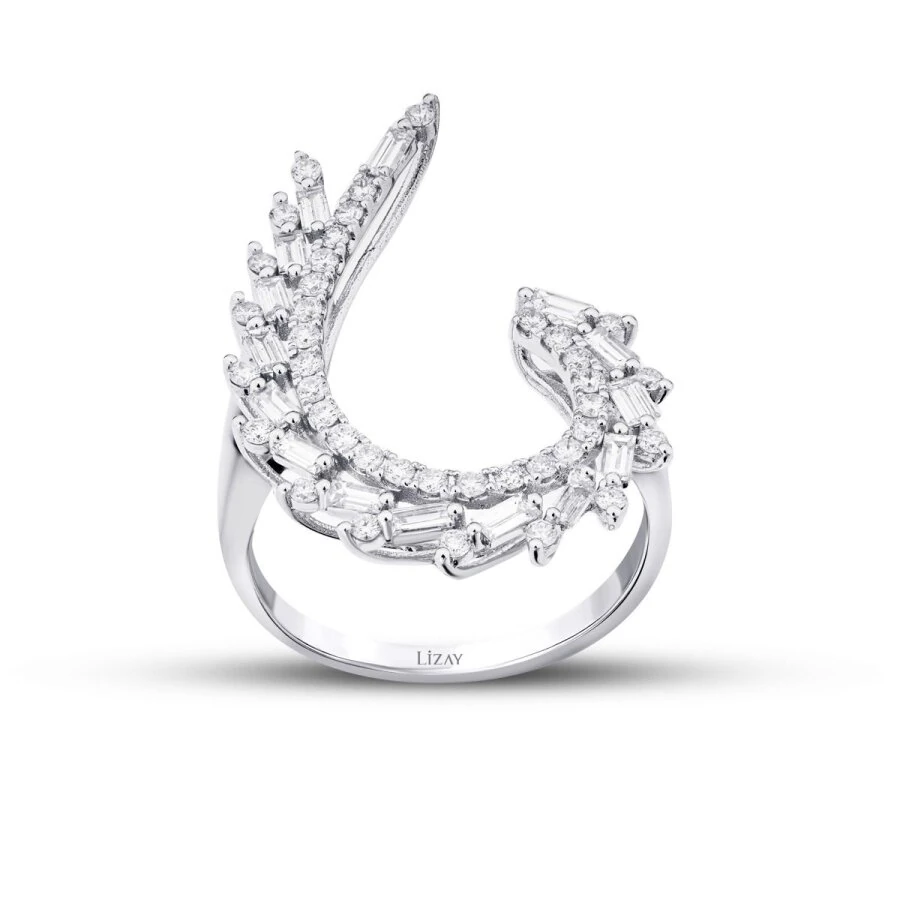 0.93 Carat Diamond Baguette Ring
