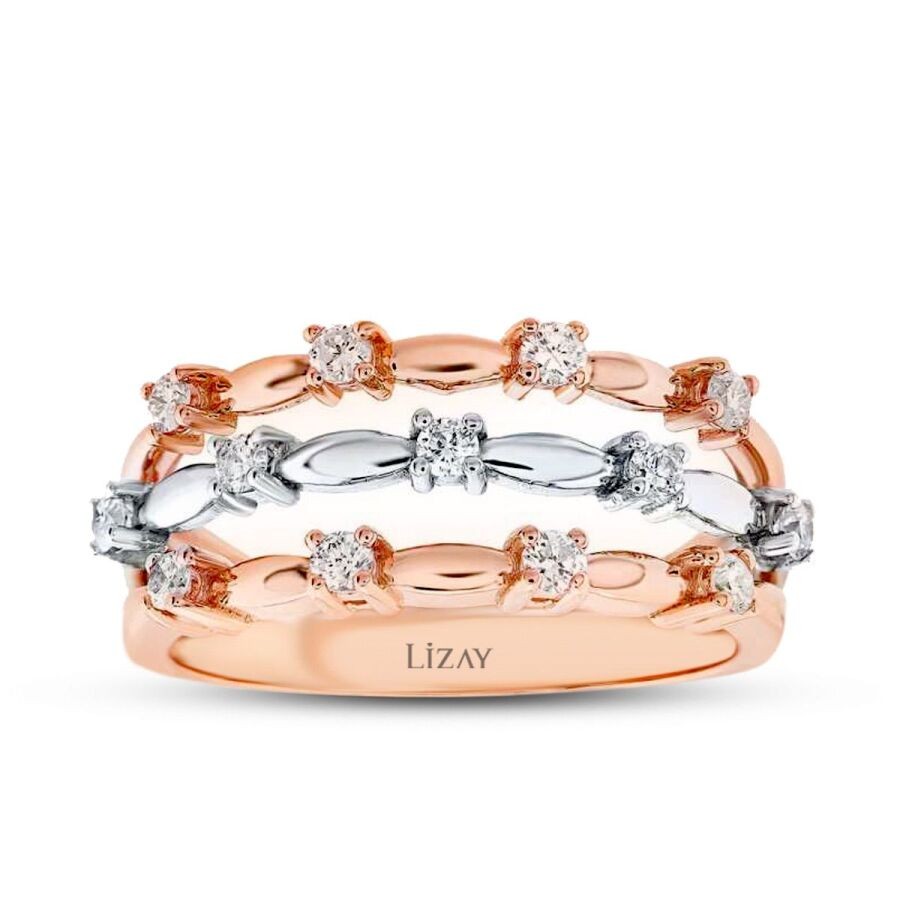 0.34 Carat Diamond Two-Tone Ring