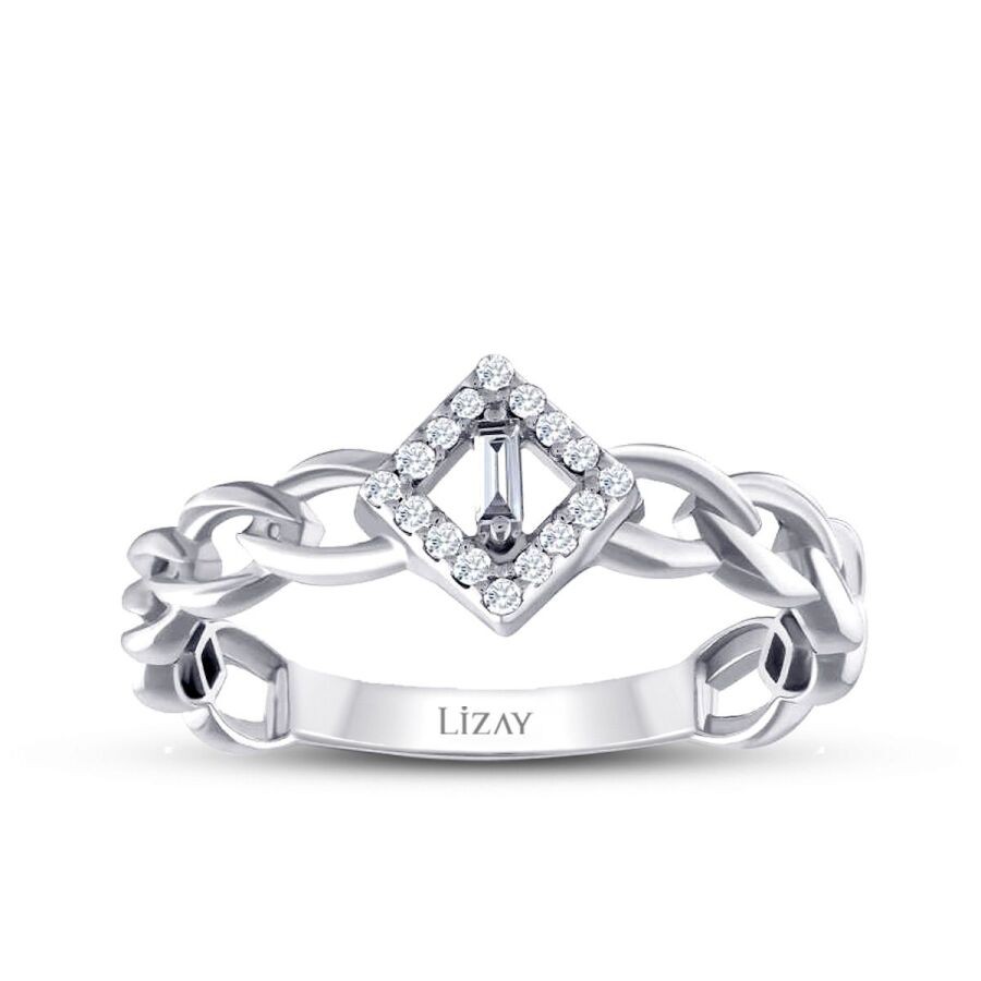 0.10 Carat Diamond Chain Ring