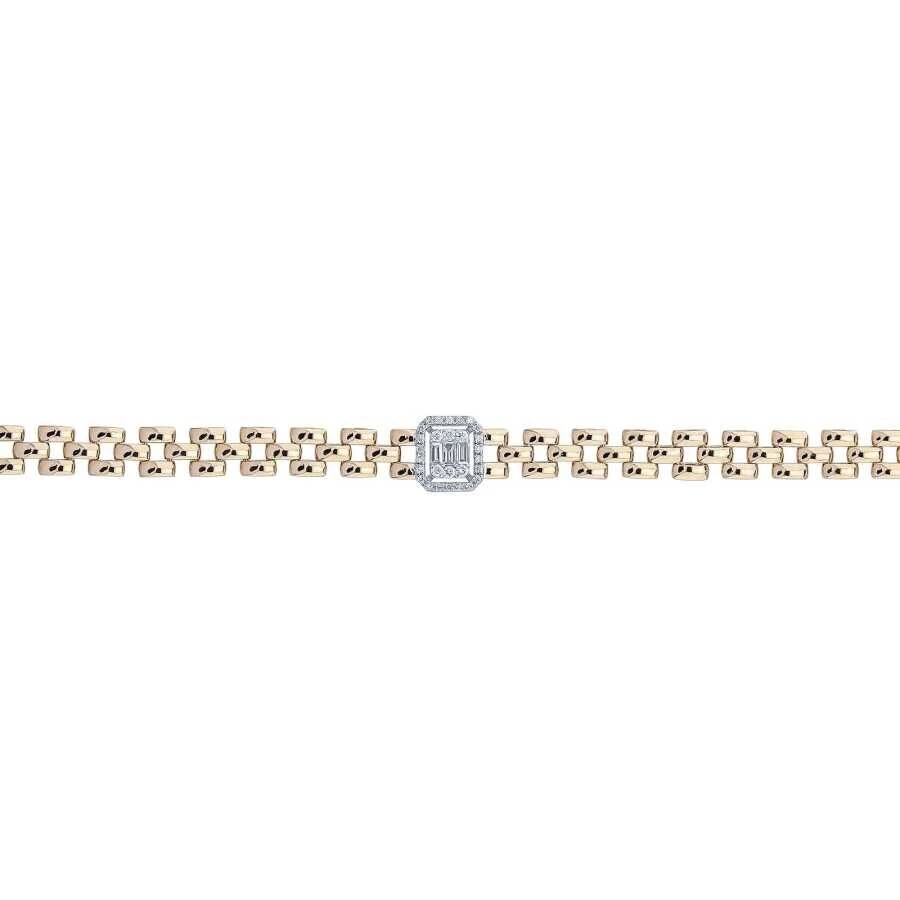 0.28 Carat Diamond Baguette Bracelet