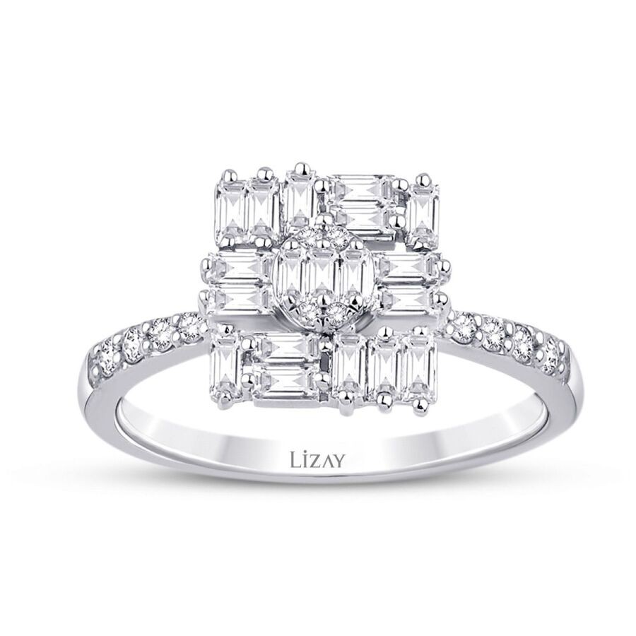 0.47 Carat Diamond Baguette Ring
