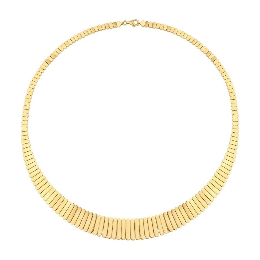 Goldene Gemusterte Halskette