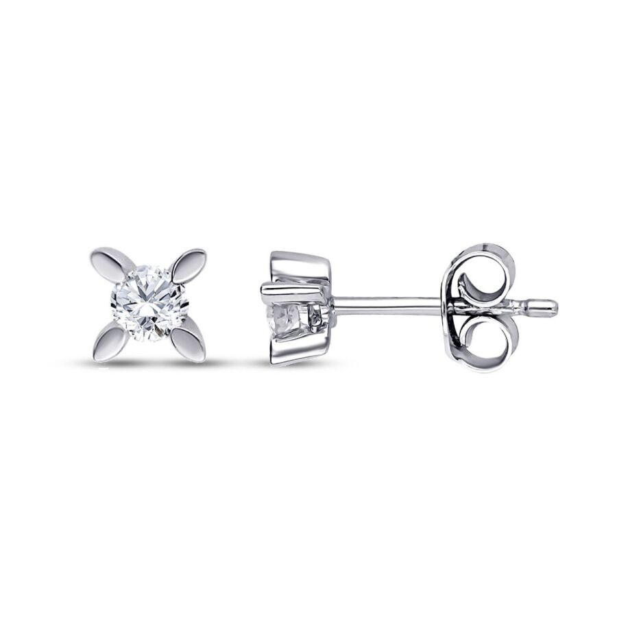 0.21 Carat Diamond Solitaire Earring