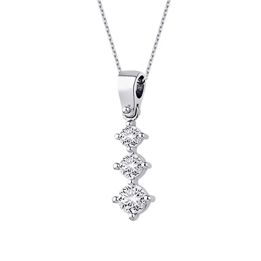 0.40 Carat Diamond Tria Necklace