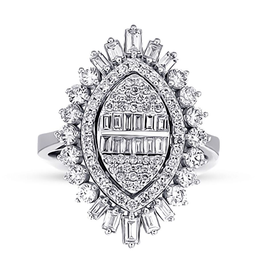 1.32 Carat Diamond Baguette Ring