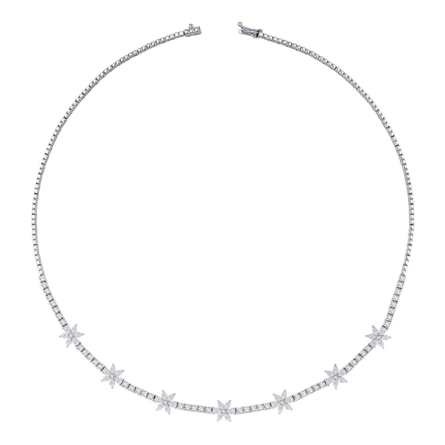 4.88 Carat Diamond Flower Neckband