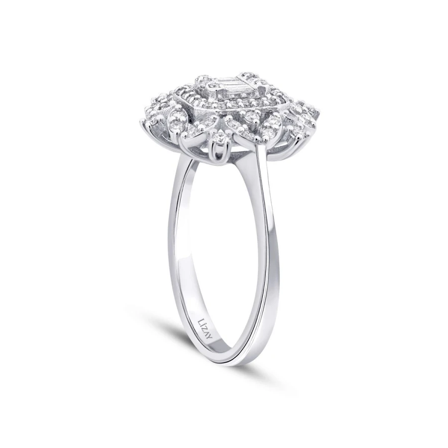 0.50 Carat Diamond Baguette Ring