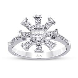 0.29 Carat Diamond Baguette Trend Ring