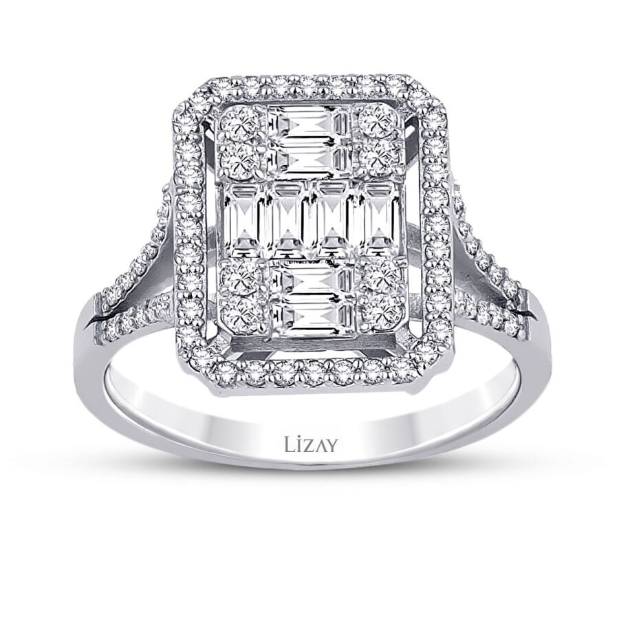 0.67 Carat Diamond Baguette Ring
