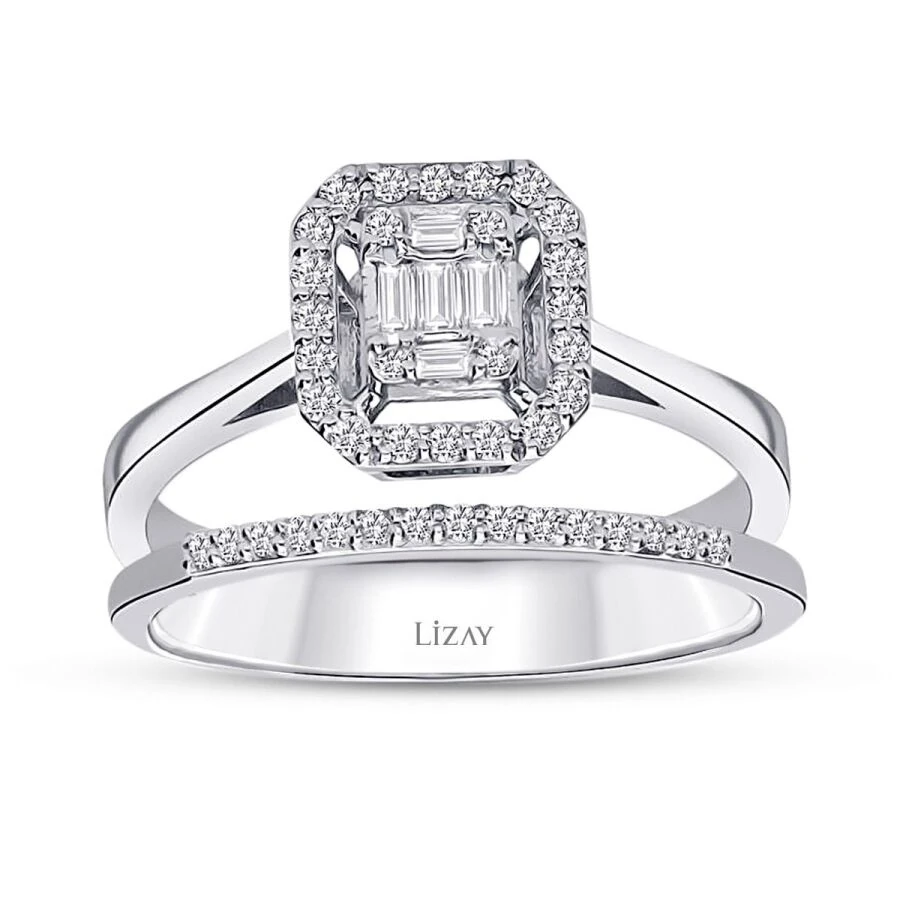 0.23 Carat Diamond Baguette Ring