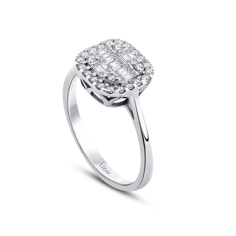 0.49 Carat Diamond Baguette Ring